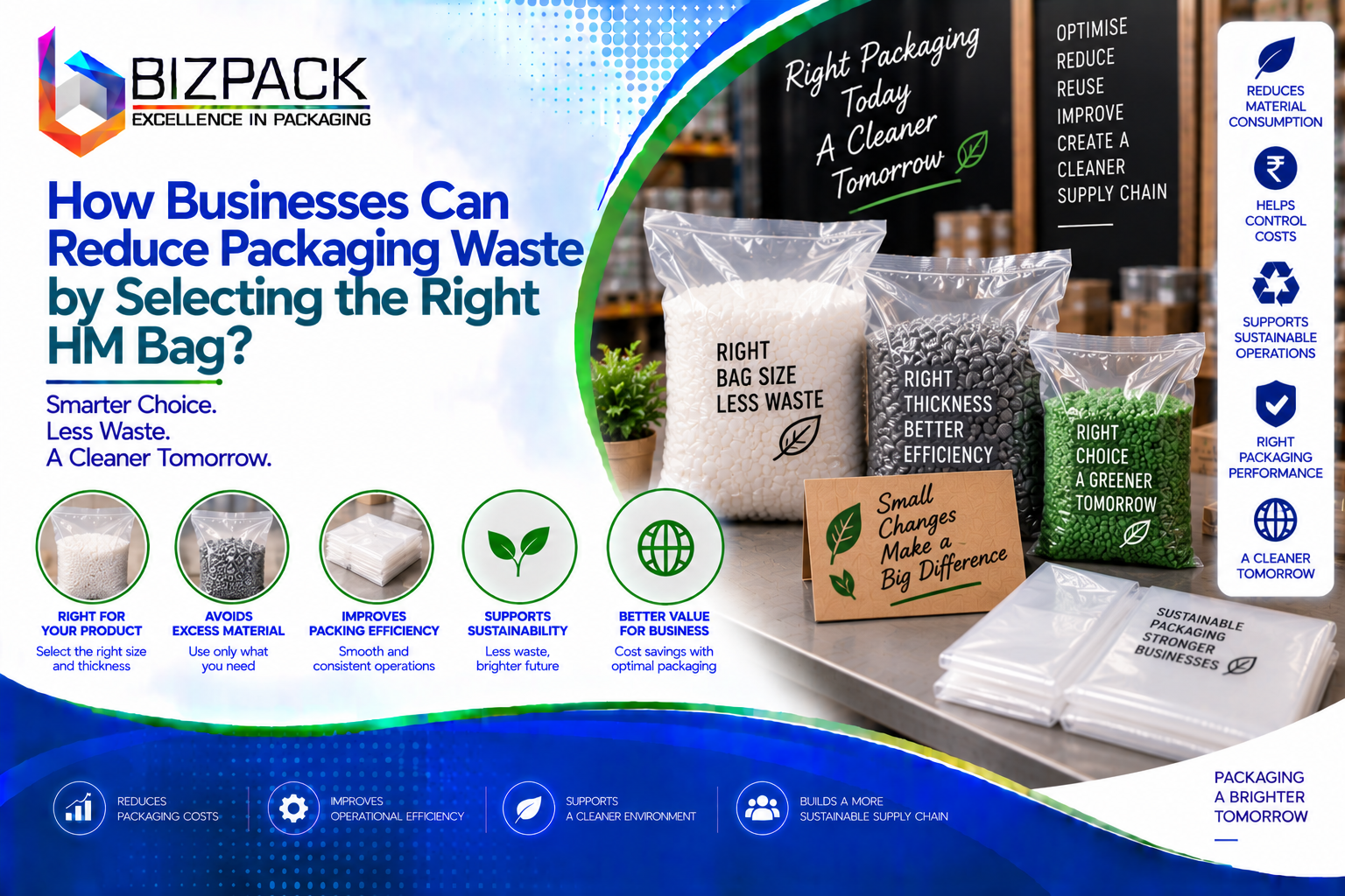 How Businesses Can Reduce Packaging Waste by Selecting the Right HM Bag?